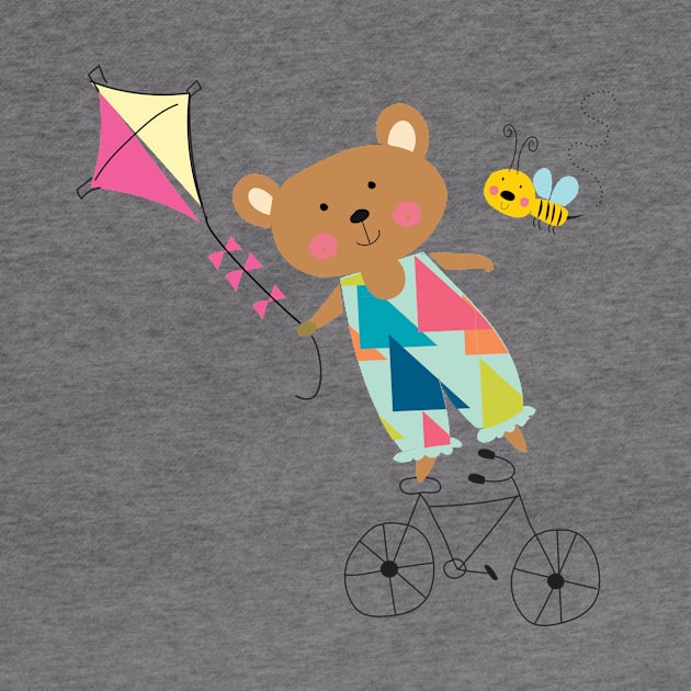 A bear on a bike by tfinn